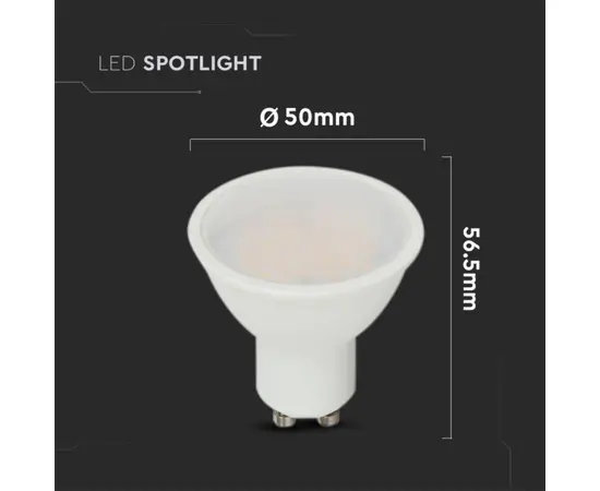 Лампа LED V-TAC GU10 2.9W 3000К 2987