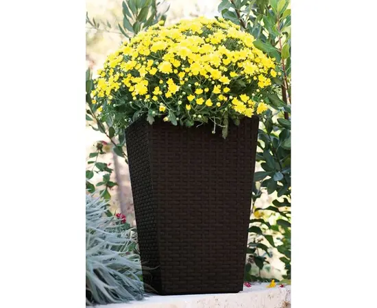 Горшок цветочный Keter Ротанг Medium Rattan Planter 55,4 л
