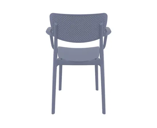 Стул серый Loft 82x53x54 см