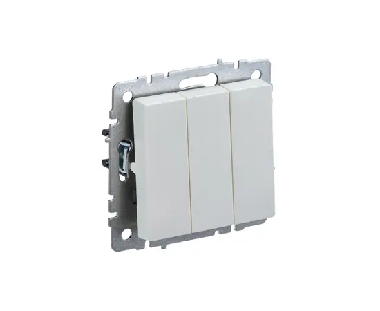 Switch without frame IEK BRITE 3 10A VS10-3-0-Brj