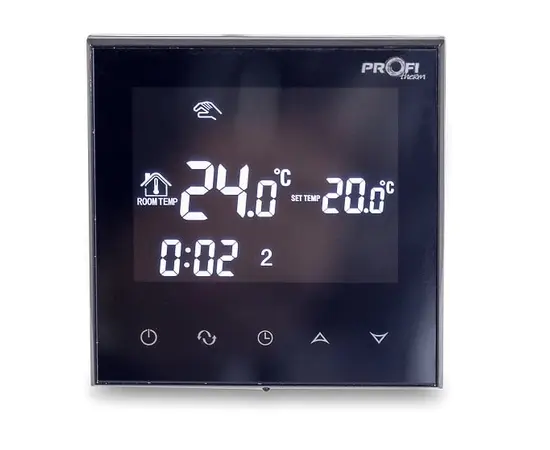 თერმორეგულატორი თბილი იატაკისთვის Profitherm Eko WiFi 3600W შავი
