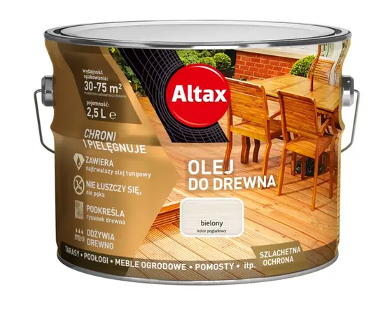 ზეთი ხის Altax თეთრი 2.5 ლ