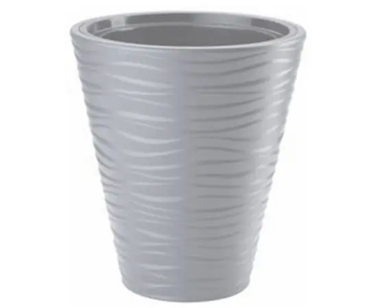 Plastic flower pot FORM PLASTIC Sahara Dunes round 2722-055 Ø40 light grey