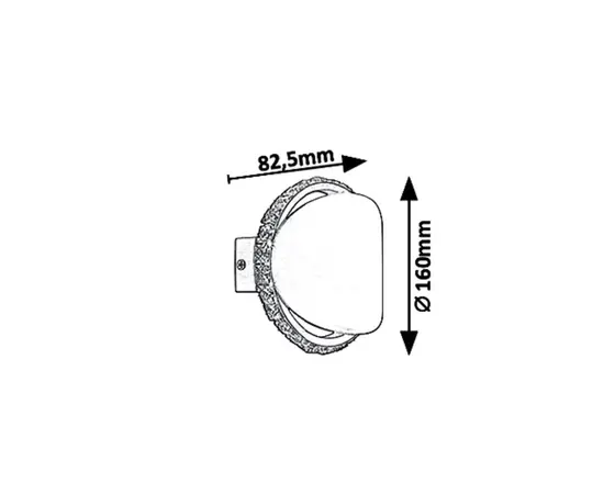 Wall lamp Rabalux 5049 Moccha 6w black