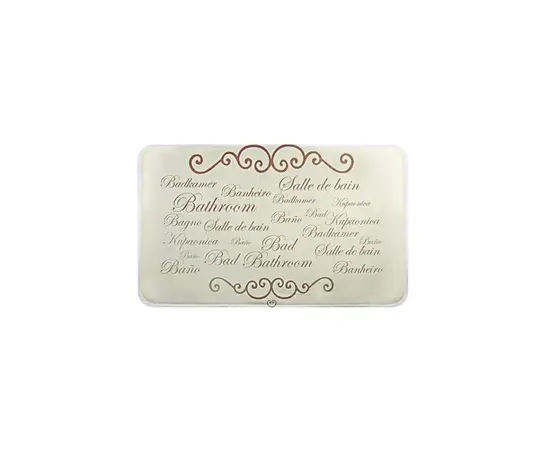 დასაფენი აბაზანის MSV Tapis Bain Microfibre Paris Creme 45x75 სმ