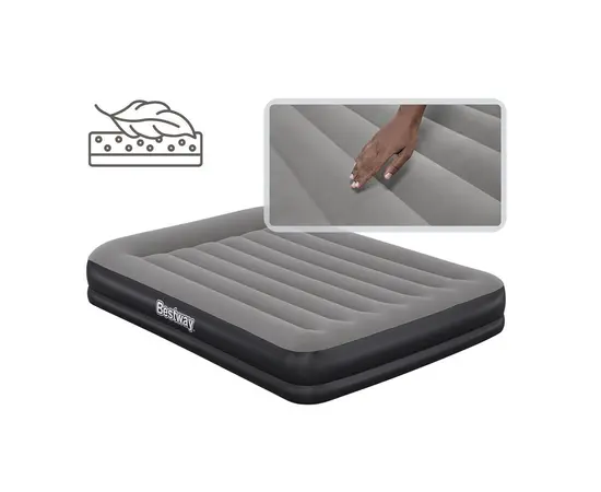Inflatable mattress dark gray Bestway 203x152x36 cm