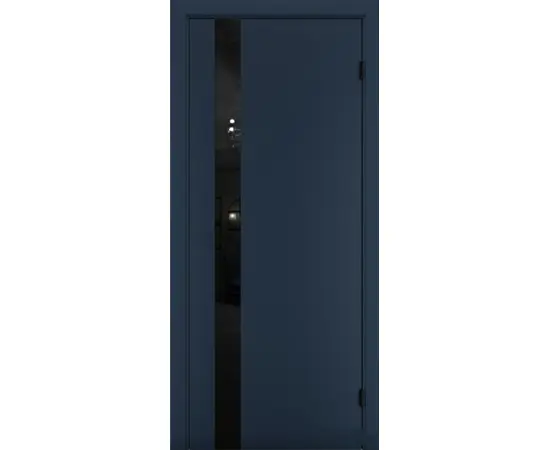 Дверной блок Solid 802 Сапфир №802 38x700x2150 mm. Стекло - планилак черный (коробка тел. 80mm./нали