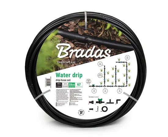 კომპლექტი წვეთოვანი მილით Bradas Water Drip DSWWM50-SET1 50 მ