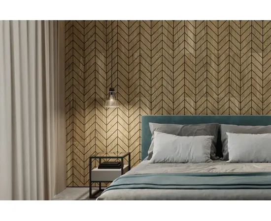 პანელი ფრეზირებული მუხის შპონისგან Lamele3D Versailles 600x600x11 მმ