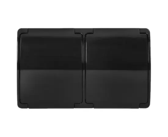 Розетка ORNO AQUATIC 2 Schuko IP44 черная