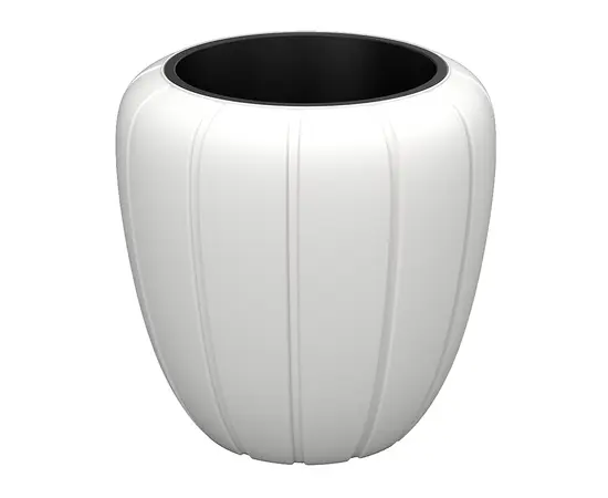 ქოთანი ყვავილის Lamela Flower pot GAJA 400 short - white