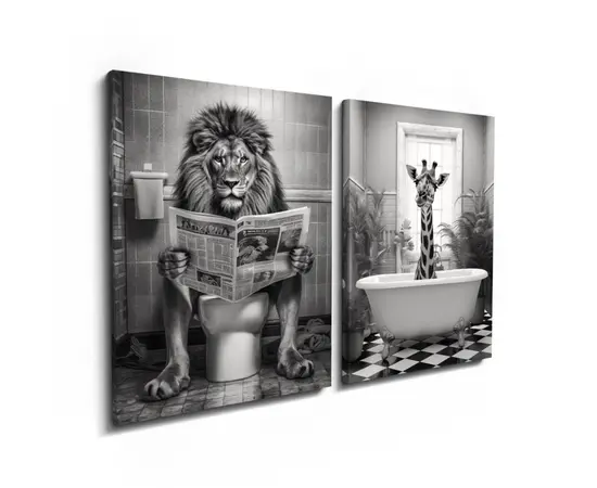 Картина на холсте Styler ST758 FUN 32x42 см 2шт