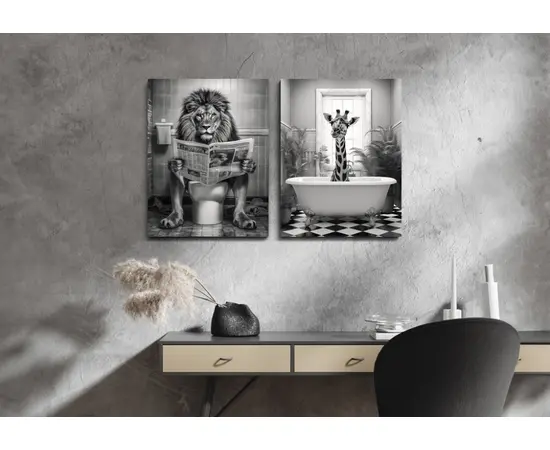 Картина на холсте Styler ST758 FUN 32x42 см 2шт