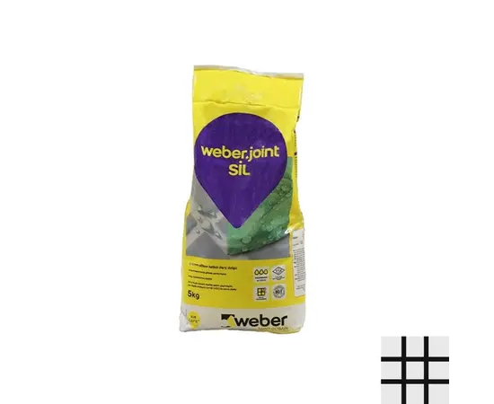 შემავსებელი ფილის ნაკერებისთვის Weber.joint SIL 5 კგ 413 შავი