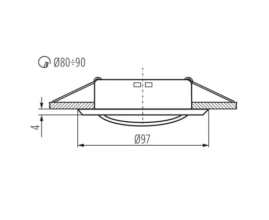 სანათი წერტილოვანი Kanlux თეთრი ARGUS II CT-2115-W 37163