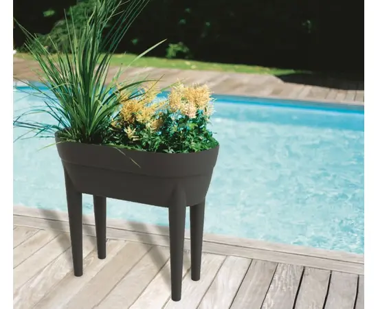 ქოთანი პლასტმასის EDA Plastiques JARDINIERE HAUTE CANCUN 76 X 36,5 X 68სმ 48ლ