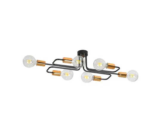 Chandelier EMIBIG VEKEN 6A E27 6x MAX 60W black
