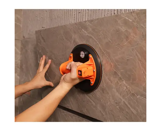 Electric suction cup with vacuum and pressure gauge Tiler 8128F-EN
