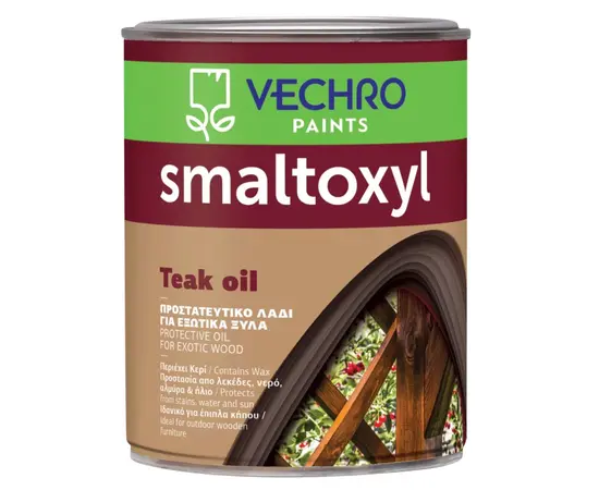 ზეთი ხის ზედაპირისთვის Vechro Smaltoxyl Teak Oil 750 მლ