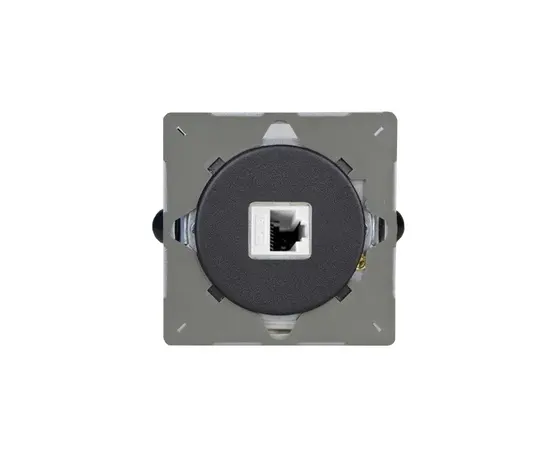 მექანიზმი როზeეტი Varilight PC RJ45 cat6 შავი მქრქალი