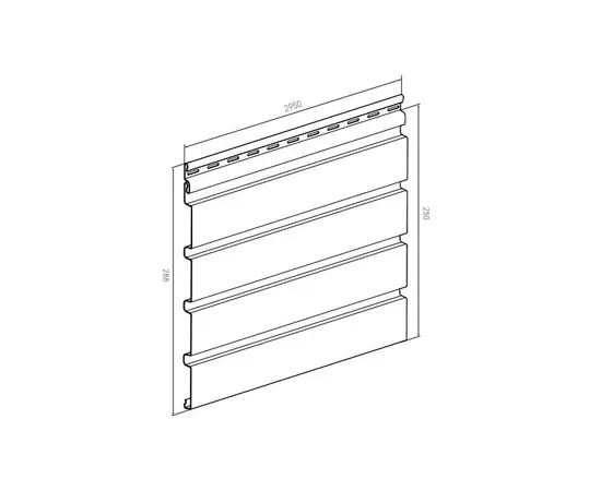 Панель VOX Profile SVP-06 FRONTO V-B ZŁ.DĄB 0,25X2,95 м