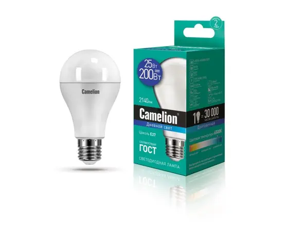შუქდიოდური ნათურა Camelion 20W А65 Е27 6500K