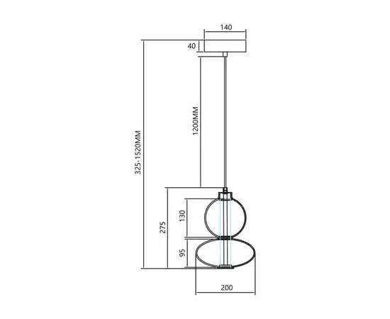 Подвес Milagro ML0344 DAPHNE LED 12W 3000K
