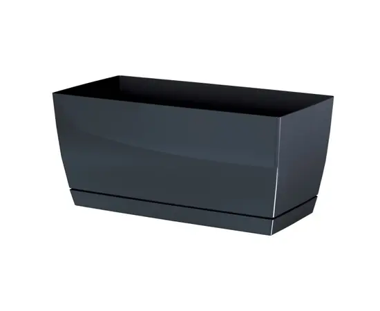 Горшок пластиковы для цветов Prosperplast COUBI CASE DUPP 426U 240 мм графитовый