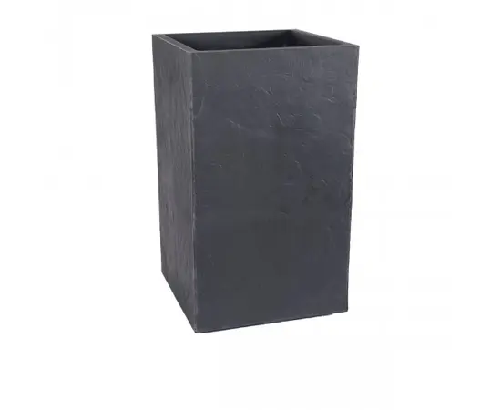ქოთანი პლასტმასის EDA Plastiques CARRE HAUT VOLCANIA'UP 29,5 X 29,5 X 49,5სმ 36ლ