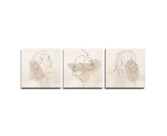Painting on the canvas Styler ST764 ESMERALDA 32x32 cm 3pcs