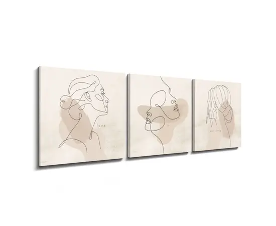 Painting on the canvas Styler ST764 ESMERALDA 32x32 cm 3pcs