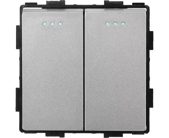 ჩამრთველი ჩარჩოს გარეშე Socket Style 2 ნაცრისფერი