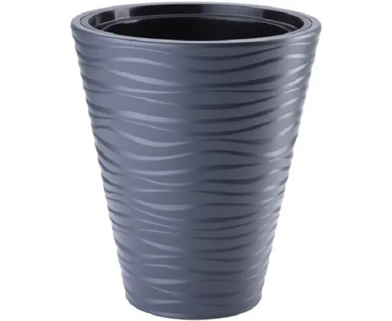 Горшок пластиковы для цветов FORM PLASTIC Sahara Dunes round 2722-014 Ø40 антрацит