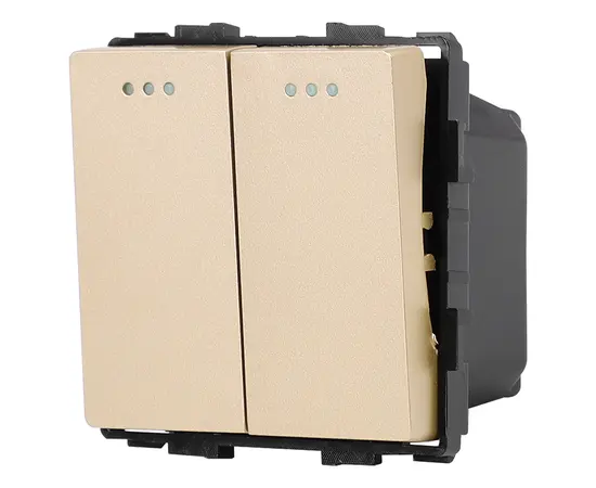 ჩამრთველი Socket Style Reverse 2 2G-2W ოქროსფერი