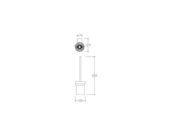 Toilet brush Tema 71018 T