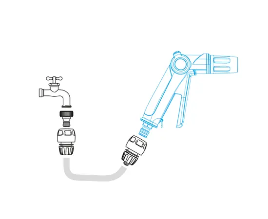 Metal watering gun with 3 modes GF GF80006902