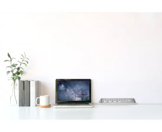 Удлинитель уголовой 6 Brennenstuhl 2м 2 USB серебро белый
