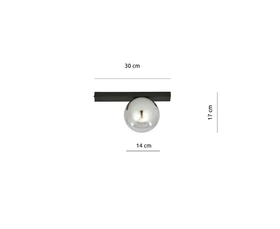 Светильник EMIBIG FIT 1 E14 1x MAX 40W черный графит