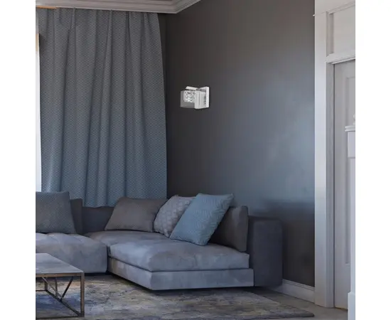ბრა Rabalux DUCHESS LED 1 G9 h150 L120 ქრომი გამჭირვალე 3113