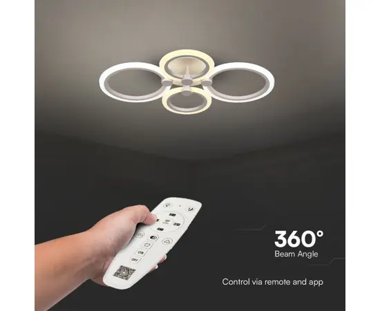 Chandelier LED 45W 3900Lm white IP20 VT-7717 23394