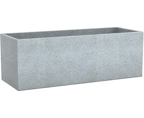 ქოთანი პლასტმასის ეზოს Scheurich 240/80 C-CUBE LONG Stony Grey