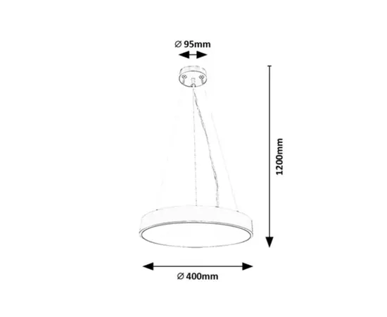 Hanger Rabalux Tesia LED 36W 4000K Silver white 71040