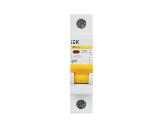 Автоматический выключатель IEK ВА47-29М MVA20-1-020-C 4,5kA 20A 1P C