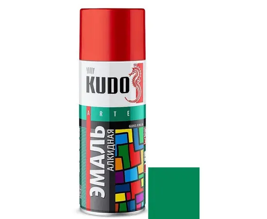 ემალი უნივერსალური Kudo KU-1006 Ral 6024 ღია მწვანე 520 მლ