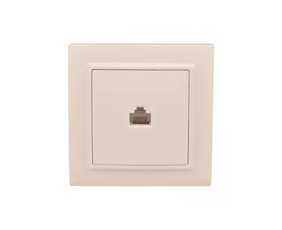 Розетка компьютерная EKF ERK01-035-20 RJ45 CAT3 1 местная кремовая