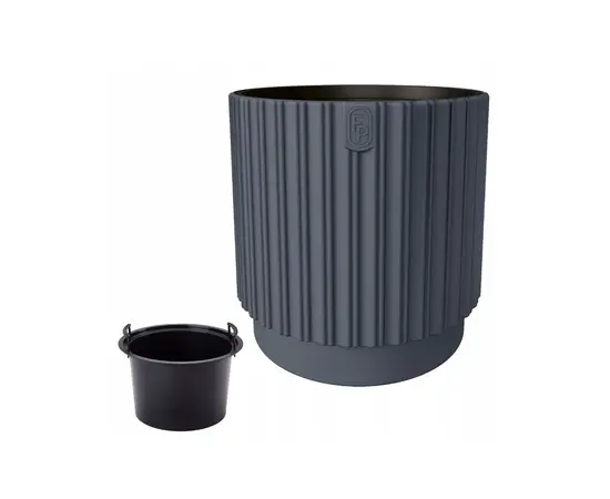 ქოთანი ყვავილის FORM PLASTIC Mika Cyli 30 anthracite