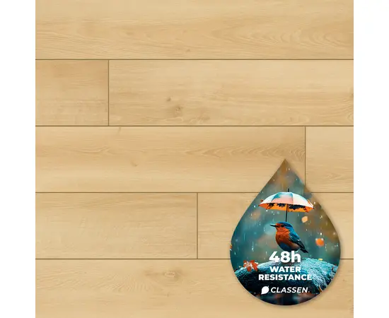 ლამინატი წყალმდგრადი Classen Story Aqua Protect 55234 მუხა 1285x192x12 მმ. AC5/33