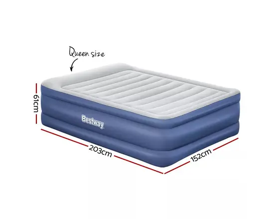 Inflatable mattress with built-in pump Bestway 152x203x61 cm