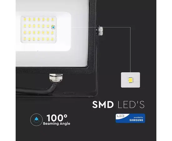 Прожектор V-TAC LED Samsung 440 IP65 4000K 20W