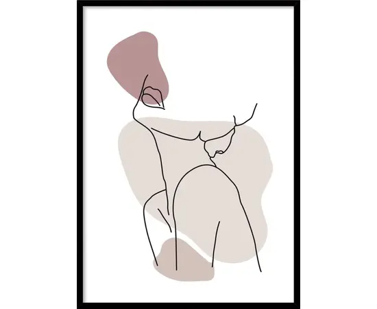 სურათი ჩარჩოში Styler FP117 PINK WOMAN 50X70